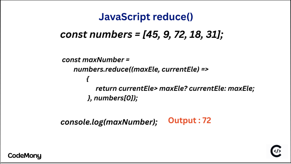 JavaScript reduce example shopping cart