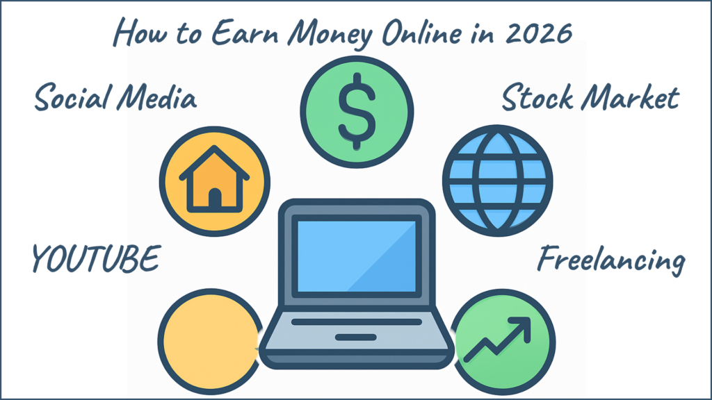 How to earn money online in 2026 using freelancing, affiliate marketing, and remote work from home